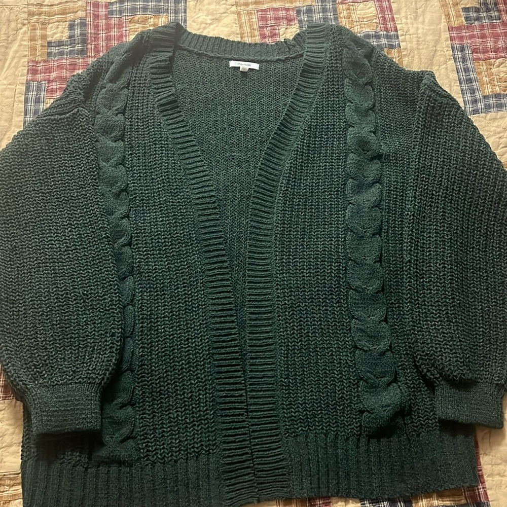 Hunter Green Cardigan